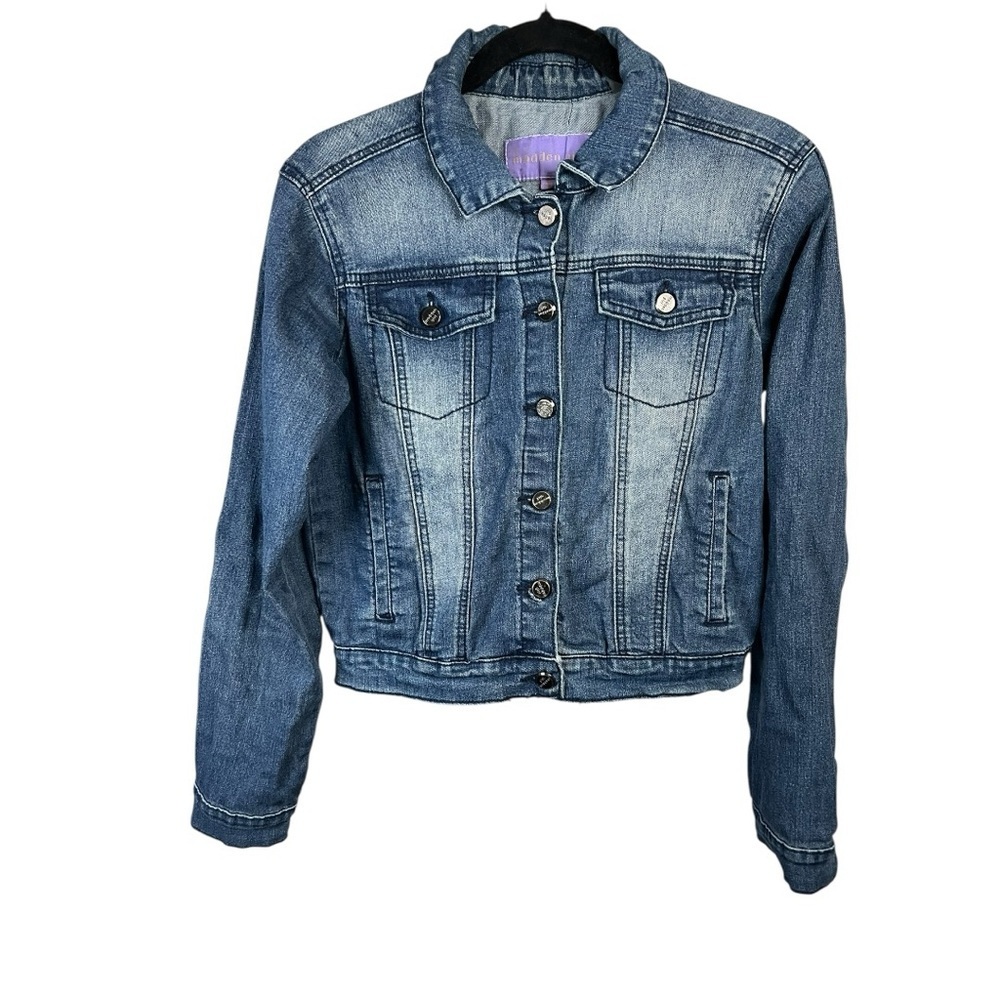 Madden Girl Classic Blue Denim Jacket for Kids - Size Medium